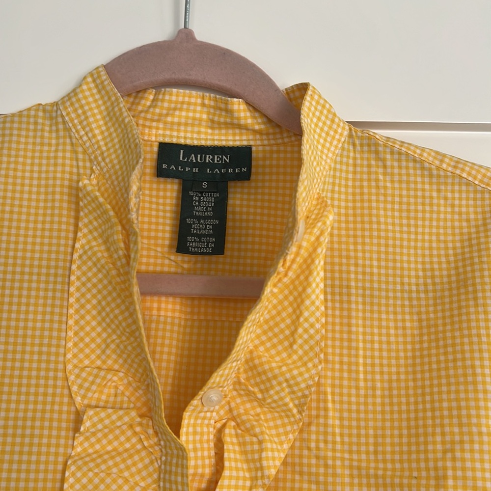 Ralph Lauren gingham button down - Picture 3 of 4